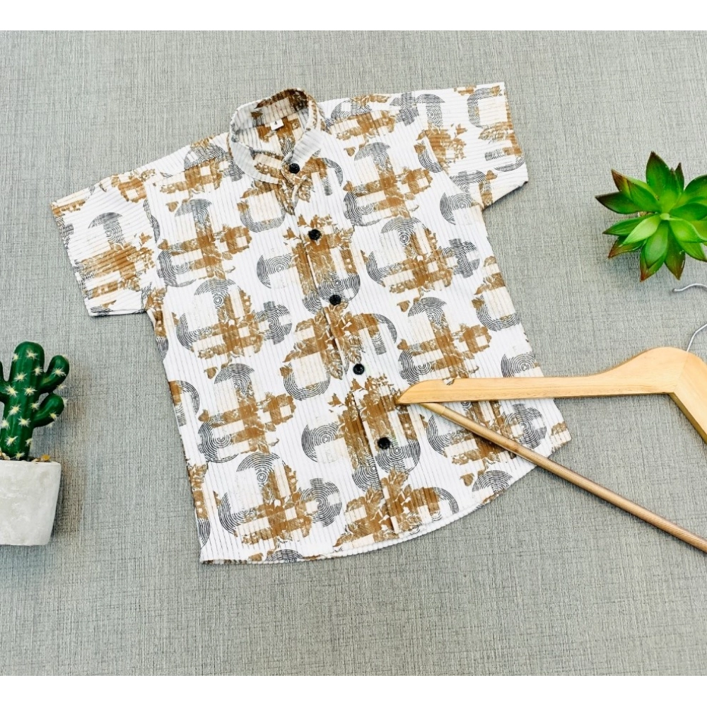 Generic Boy's Cotton Blend Printed Short Sleeve Shirt (MultiColor) Generic Boy's Cotton Blend Printed Short Sleeve Shirt (MultiColor)