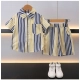 Generic Boy's Lycra Blend Printed Short Sleeve Shirt and Shorts Set (MultiColor) Generic Boy's Lycra Blend Printed Short Sleeve Shirt and Shorts Set (MultiColor)