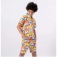 Generic Boy's Lycra Blend Printed Short Sleeve Shirt and Shorts Set (MultiColor) Generic Boy's Lycra Blend Printed Short Sleeve Shirt and Shorts Set (MultiColor)