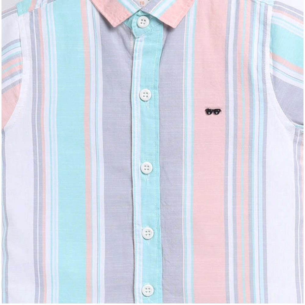 Generic Boy's Cotton Blend Printed Short Sleeve Shirt (MultiColor) Generic Boy's Cotton Blend Printed Short Sleeve Shirt (MultiColor)