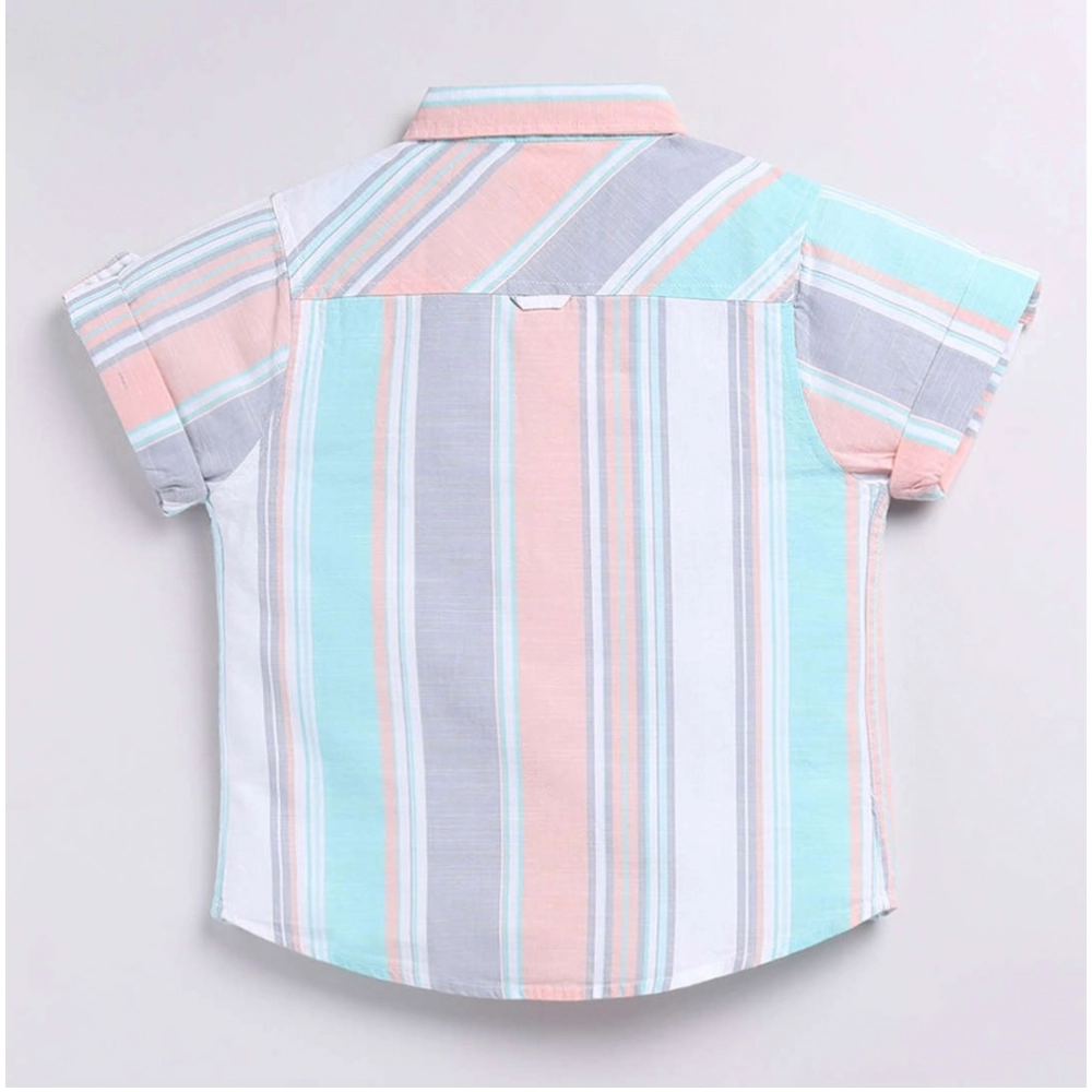 Generic Boy's Cotton Blend Printed Short Sleeve Shirt (MultiColor) Generic Boy's Cotton Blend Printed Short Sleeve Shirt (MultiColor)