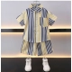 Generic Boy's Lycra Blend Printed Short Sleeve Shirt and Shorts Set (MultiColor) Generic Boy's Lycra Blend Printed Short Sleeve Shirt and Shorts Set (MultiColor)