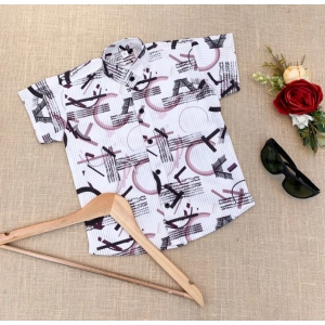 Generic Boy's Cotton Blend Printed Short Sleeve Shirt (MultiColor) Generic Boy's Cotton Blend Printed Short Sleeve Shirt (MultiColor)