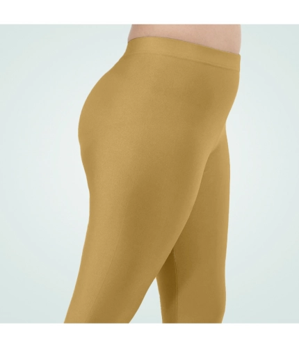 Generic Women's Cotton Blended Solid Shimmer Ankle leggings (Beige) Generic Women's Cotton Blended Solid Shimmer Ankle leggings (Beige)