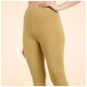 Generic Women's Cotton Blended Solid Ankle legging (Beige) Generic Women's Cotton Blended Solid Ankle legging (Beige)