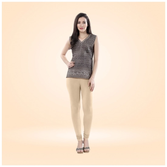 Generic Women's Cotton Blended Solid Churidar leggings (Skin) Generic Women's Cotton Blended Solid Churidar leggings (Skin)
