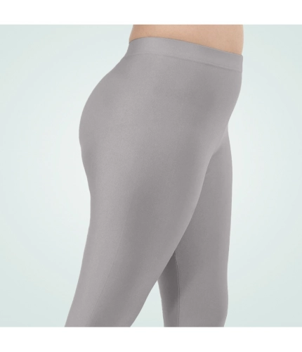 Generic Women's Cotton Blended Solid Shimmer Ankle leggings (Silver Gray) Generic Women's Cotton Blended Solid Shimmer Ankle leggings (Silver Gray)