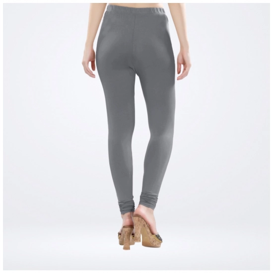 Generic Women's Cotton Blended Solid Churidar leggings (Silver Gray) Generic Women's Cotton Blended Solid Churidar leggings (Silver Gray)
