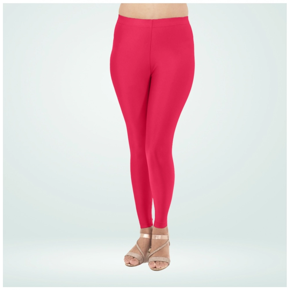 Generic Women's Cotton Blended Solid Shimmer Ankle leggings (Rani) Generic Women's Cotton Blended Solid Shimmer Ankle leggings (Rani)