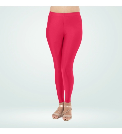 Generic Women's Cotton Blended Solid Shimmer Ankle leggings (Rani)