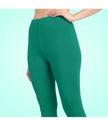 Generic Women's Cotton Blended Solid Ankle legging (Rama Green) Generic Women's Cotton Blended Solid Ankle legging (Rama Green)