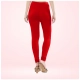 Generic Women's Cotton Blended Solid Churidar leggings (Red) Generic Women's Cotton Blended Solid Churidar leggings (Red)