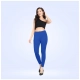 Generic Women's Cotton Blended Solid Ankle legging (Royal Blue) Generic Women's Cotton Blended Solid Ankle legging (Royal Blue)