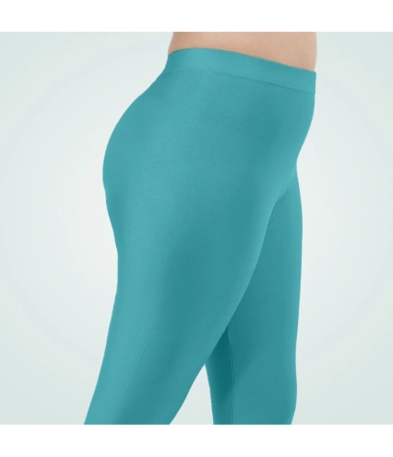 Generic Women's Cotton Blended Solid Shimmer Ankle leggings (Blue) Generic Women's Cotton Blended Solid Shimmer Ankle leggings (Blue)