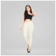 Generic Women's Cotton Blended Solid Ankle legging (Off White) Generic Women's Cotton Blended Solid Ankle legging (Off White)