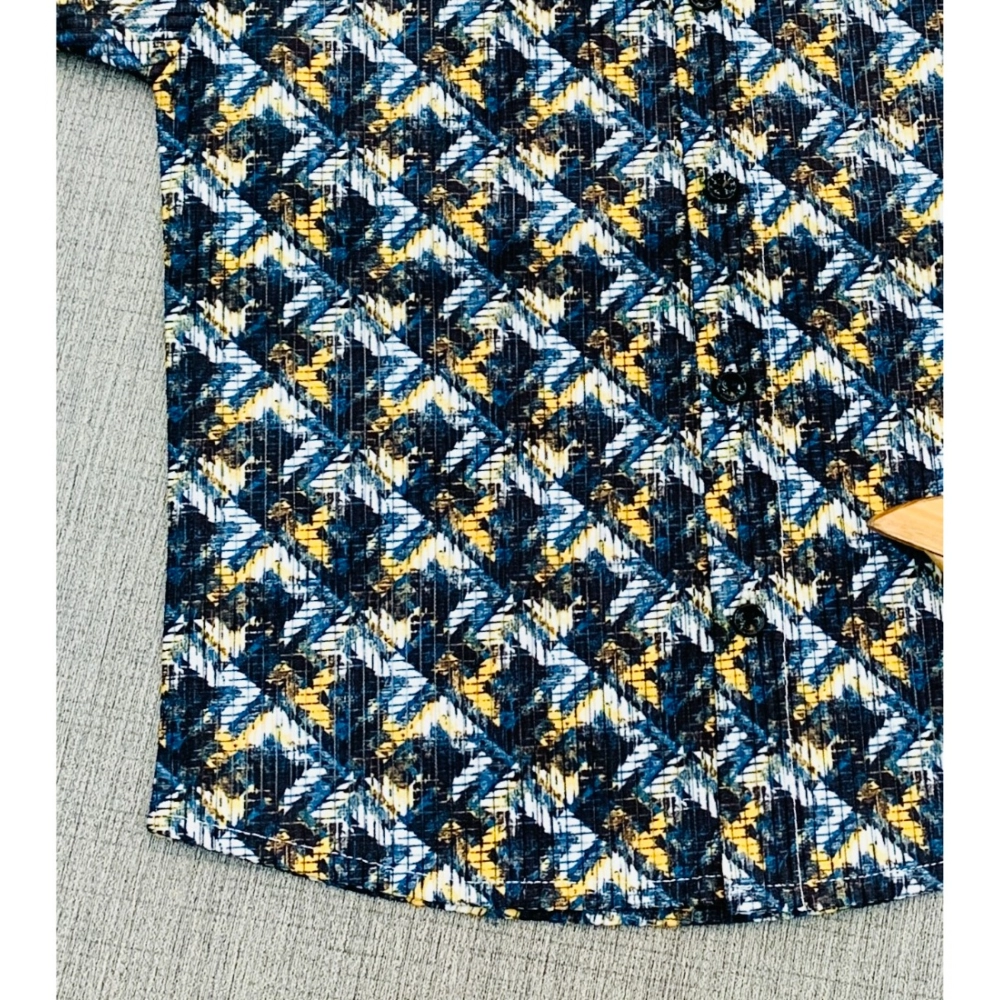 Generic Boy's Cotton Blend Printed Short Sleeve Shirt (MultiColor) Generic Boy's Cotton Blend Printed Short Sleeve Shirt (MultiColor)