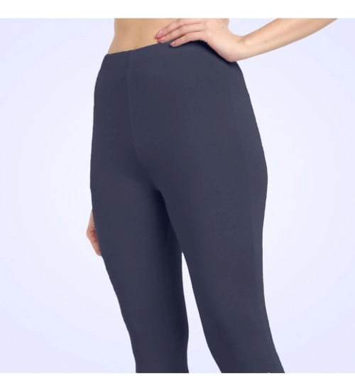 Generic Women's Cotton Blended Solid Ankle legging (Navy)