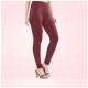 Generic Women's Cotton Blended Solid Churidar leggings (Maroon) Generic Women's Cotton Blended Solid Churidar leggings (Maroon)