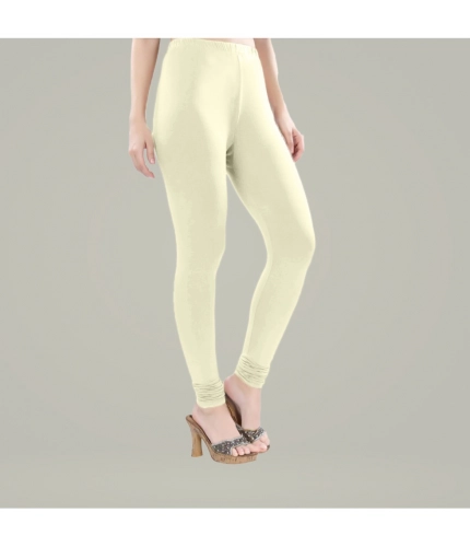 Generic Women's Cotton Blended Solid Churidar leggings (Cream) Generic Women's Cotton Blended Solid Churidar leggings (Cream)