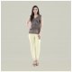 Generic Women's Cotton Blended Solid Churidar leggings (Cream) Generic Women's Cotton Blended Solid Churidar leggings (Cream)