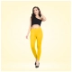 Generic Women's Cotton Blended Solid Ankle legging (Yellow) Generic Women's Cotton Blended Solid Ankle legging (Yellow)