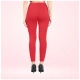 Generic Women's Cotton Blended Solid Ankle legging (Red) Generic Women's Cotton Blended Solid Ankle legging (Red)