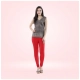 Generic Women's Cotton Blended Solid Churidar leggings (Red) Generic Women's Cotton Blended Solid Churidar leggings (Red)