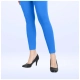 Generic Women's Cotton Blended Solid Ankle legging (Blue) Generic Women's Cotton Blended Solid Ankle legging (Blue)