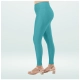 Generic Women's Cotton Blended Solid Shimmer Ankle leggings (Blue) Generic Women's Cotton Blended Solid Shimmer Ankle leggings (Blue)