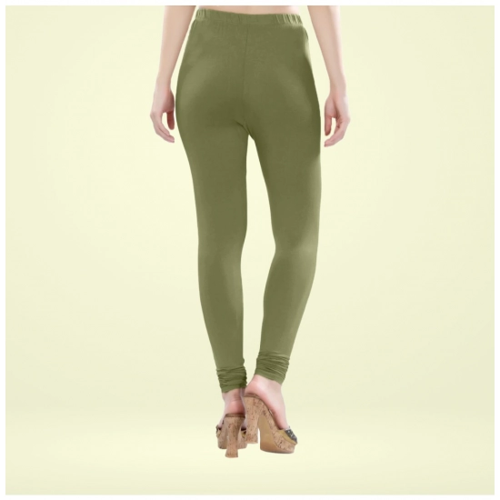 Generic Women's Cotton Blended Solid Churidar leggings (Olive Green) Generic Women's Cotton Blended Solid Churidar leggings (Olive Green)