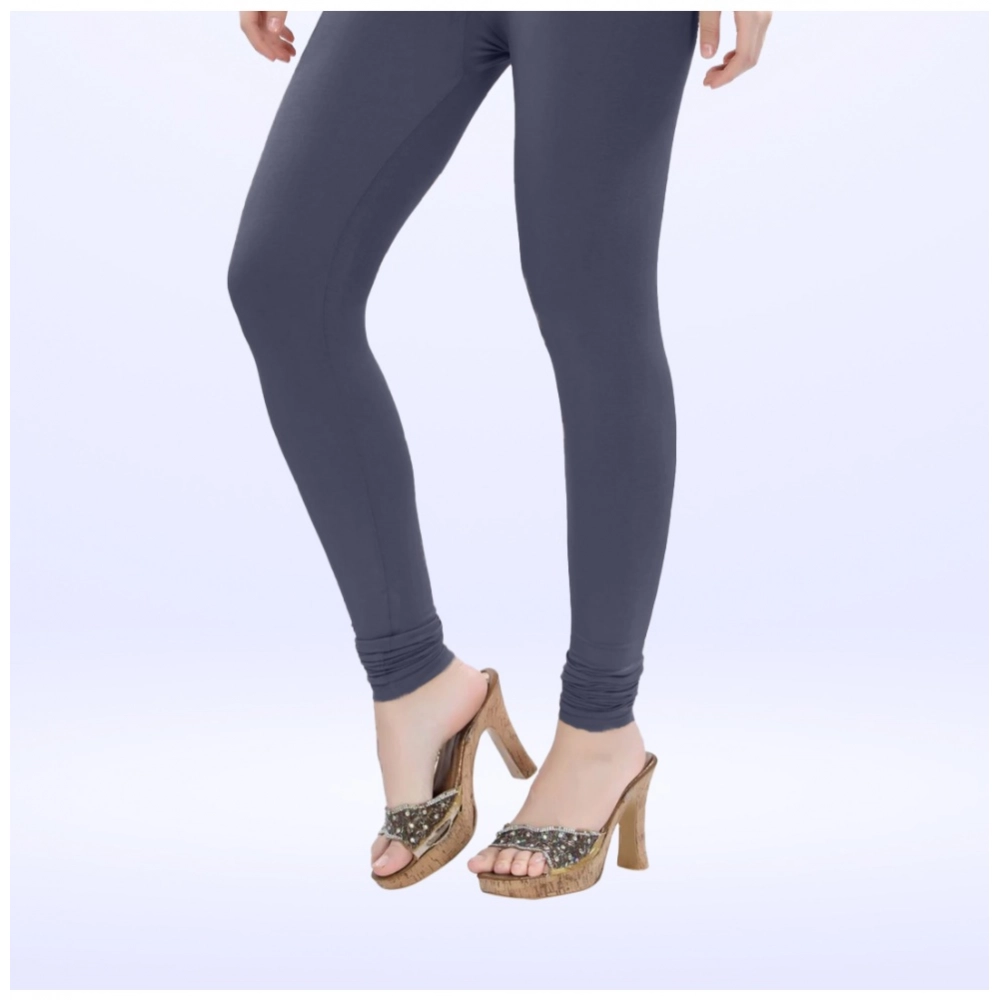 Generic Women's Cotton Blended Solid Churidar leggings (Navy) Generic Women's Cotton Blended Solid Churidar leggings (Navy)