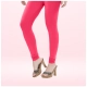 Generic Women's Cotton Blended Solid Churidar leggings (Pink)