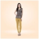 Generic Women's Cotton Blended Solid Churidar leggings (Beige)