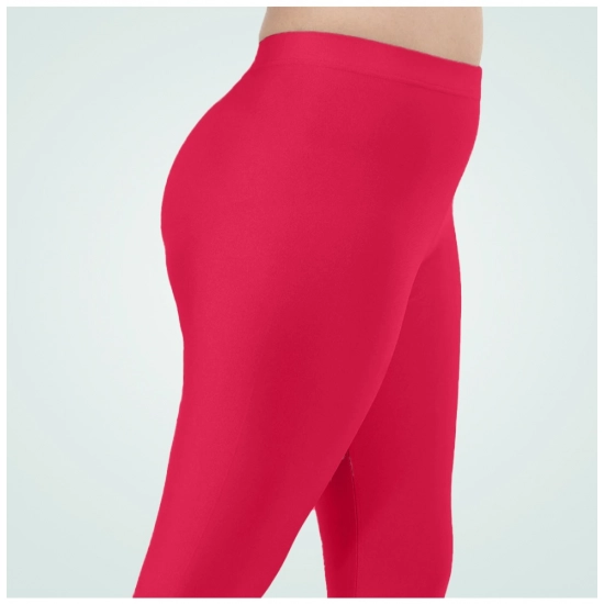 Generic Women's Cotton Blended Solid Shimmer Ankle leggings (Rani)