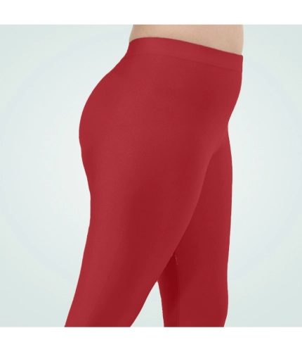 Generic Women's Cotton Blended Solid Shimmer Ankle leggings (Red Maroon) Generic Women's Cotton Blended Solid Shimmer Ankle leggings (Red Maroon)
