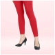 Generic Women's Cotton Blended Solid Ankle legging (Red) Generic Women's Cotton Blended Solid Ankle legging (Red)