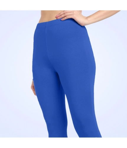 Generic Women's Cotton Blended Solid Ankle legging (Royal Blue) Generic Women's Cotton Blended Solid Ankle legging (Royal Blue)