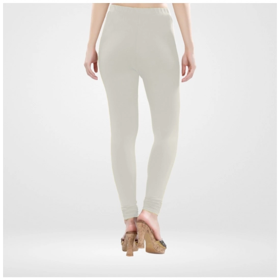 Generic Women's Cotton Blended Solid Churidar leggings (White) Generic Women's Cotton Blended Solid Churidar leggings (White)
