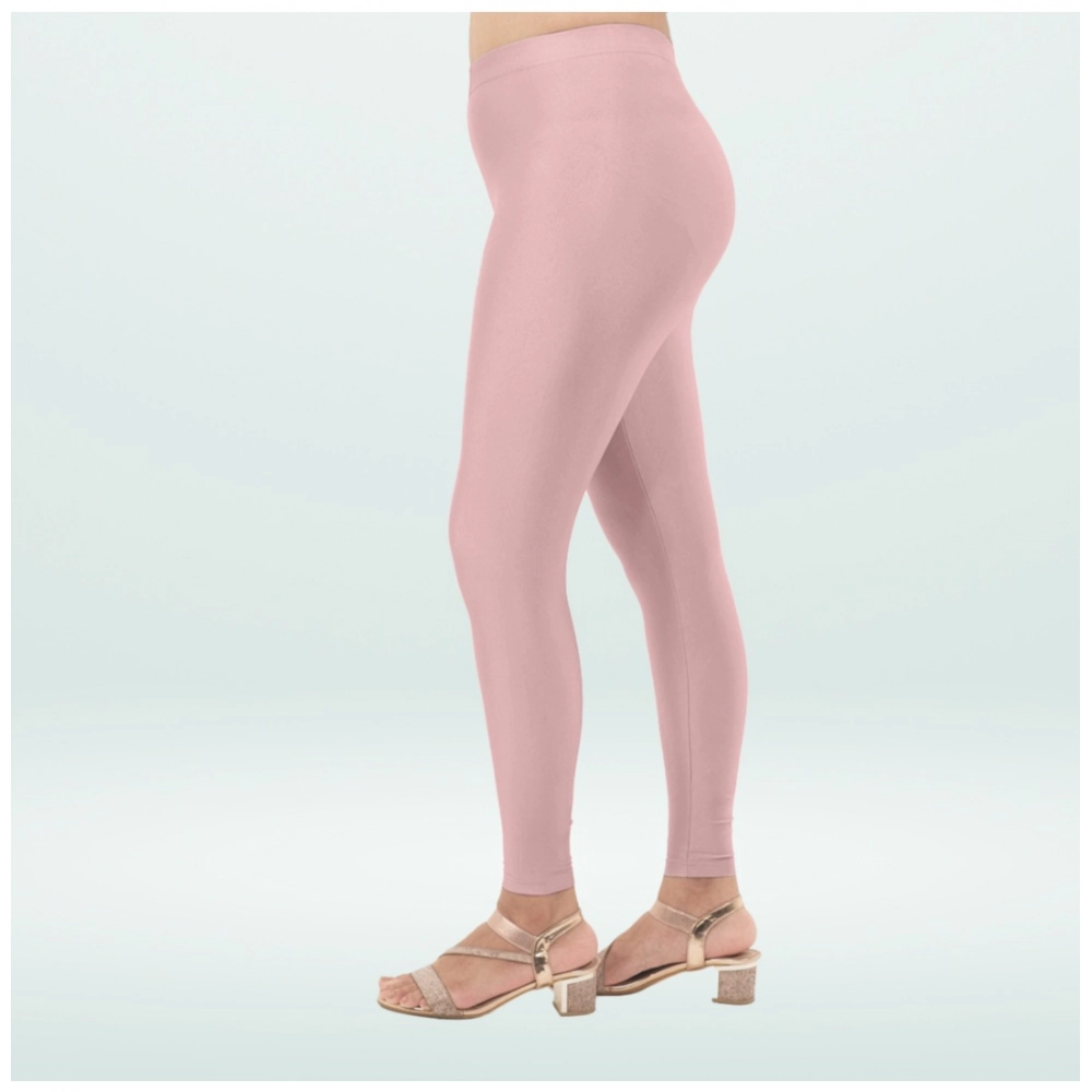 Generic Women's Cotton Blended Solid Shimmer Ankle leggings (Onion) Generic Women's Cotton Blended Solid Shimmer Ankle leggings (Onion)
