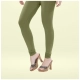 Generic Women's Cotton Blended Solid Churidar leggings (Olive Green) Generic Women's Cotton Blended Solid Churidar leggings (Olive Green)