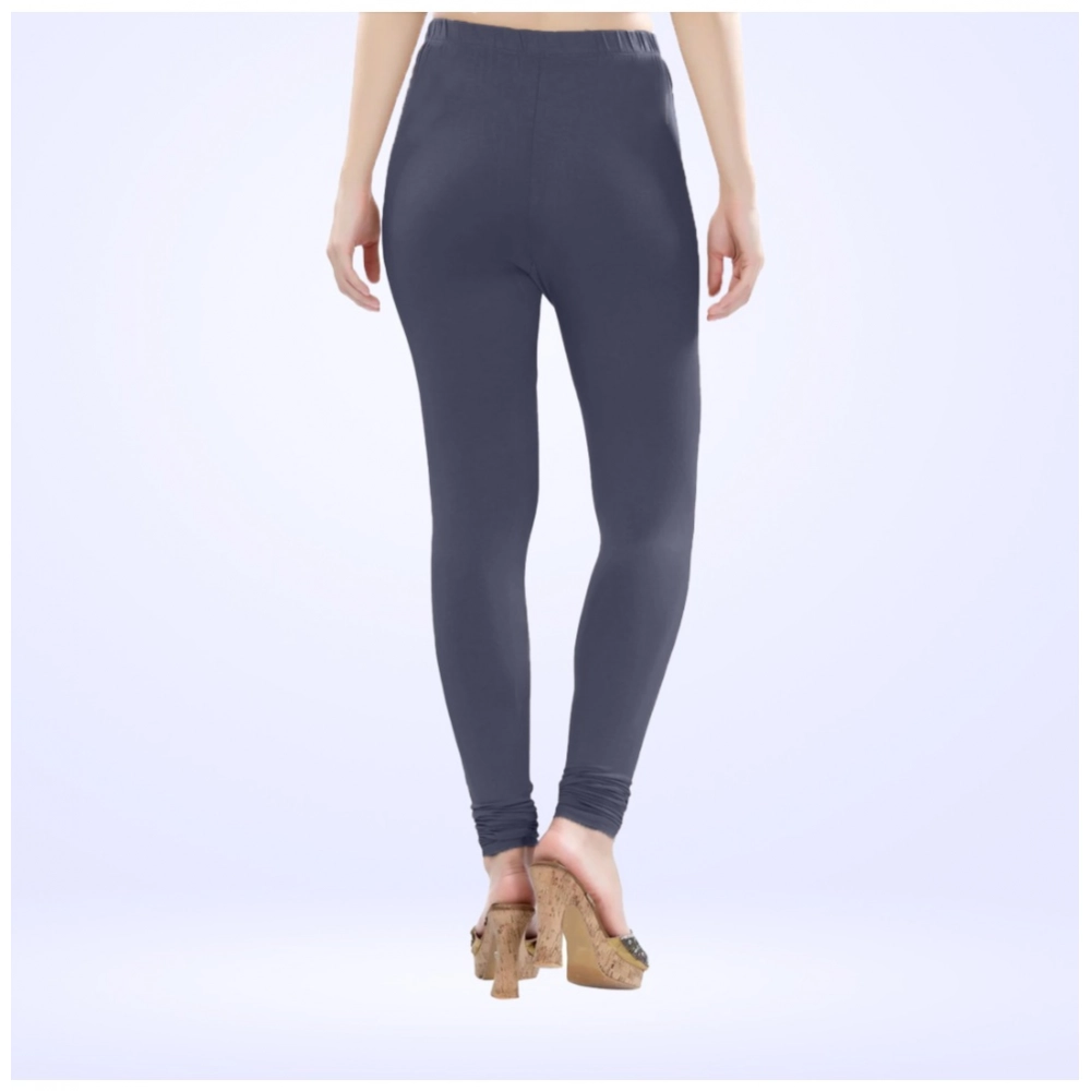 Generic Women's Cotton Blended Solid Churidar leggings (Navy) Generic Women's Cotton Blended Solid Churidar leggings (Navy)