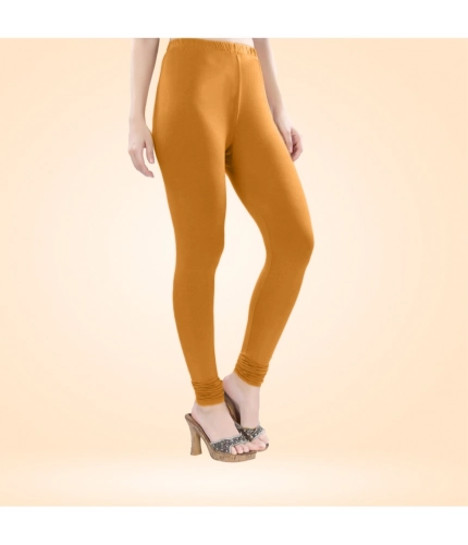 Generic Women's Cotton Blended Solid Churidar leggings (Mustard Yellow) Generic Women's Cotton Blended Solid Churidar leggings (Mustard Yellow)