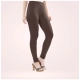 Generic Women's Cotton Blended Solid Churidar leggings (Brown) Generic Women's Cotton Blended Solid Churidar leggings (Brown)