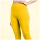 Generic Women's Cotton Blended Solid Ankle legging (Yellow) Generic Women's Cotton Blended Solid Ankle legging (Yellow)