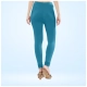 Generic Women's Cotton Blended Solid Churidar leggings (Blue)