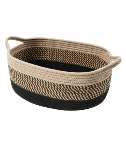 Generic Cotton Baby Basket Pack of 1 Storage Basket For Clothes (Brown)