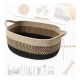 Generic Cotton Baby Basket Pack of 1 Storage Basket For Clothes (Brown) Generic Cotton Baby Basket Pack of 1 Storage Basket For Clothes (Brown)
