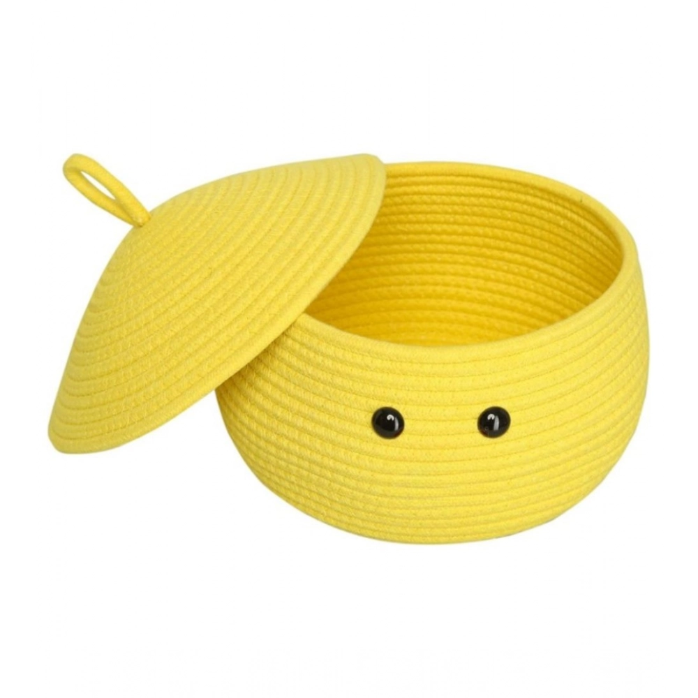 Generic Cotton Gudda Pack of 1 Storage Basket For Clothes (Yellow) Generic Cotton Gudda Pack of 1 Storage Basket For Clothes (Yellow)