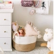 Generic Cotton Laundry Basket Pack of 1 Storage Basket For Clothes (Beige) Generic Cotton Laundry Basket Pack of 1 Storage Basket For Clothes (Beige)