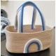 Generic Cotton Rainbow Basket Pack of 1 Storage Basket For Clothes (Multicolor) Generic Cotton Rainbow Basket Pack of 1 Storage Basket For Clothes (Multicolor)